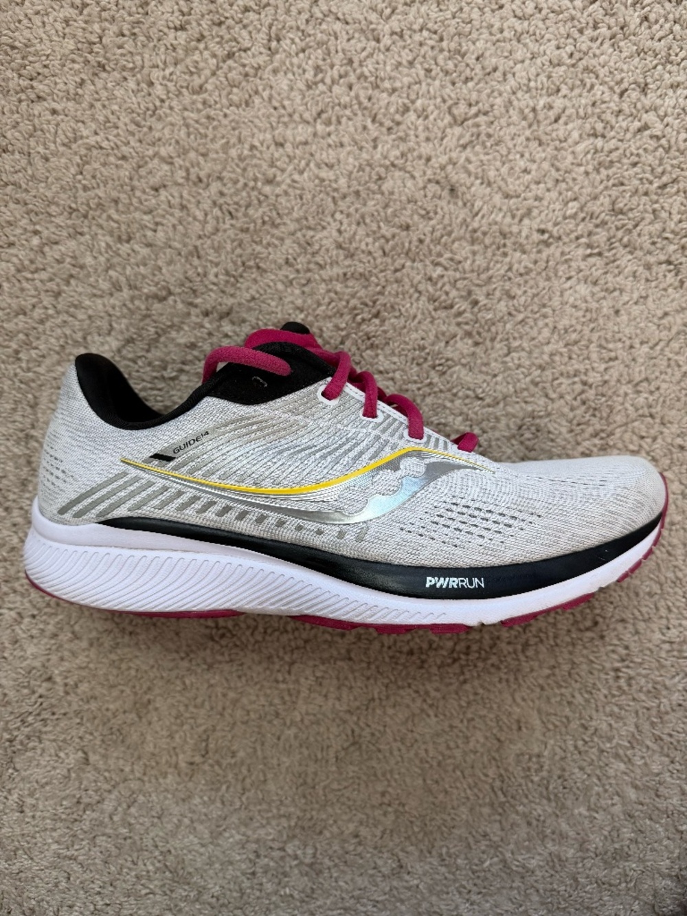 Saucony Guide 14 Womens Size 11 Grey Pink Running Shoes S10654-55
